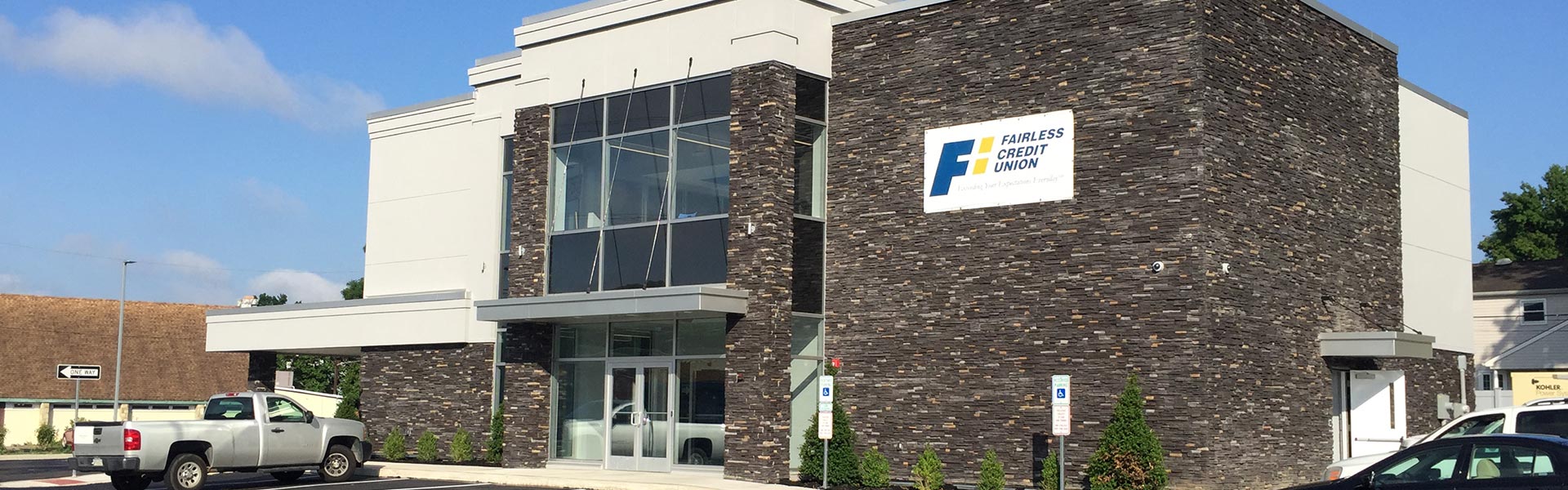 Stone masonry facade completed by A-1 Bracket Group