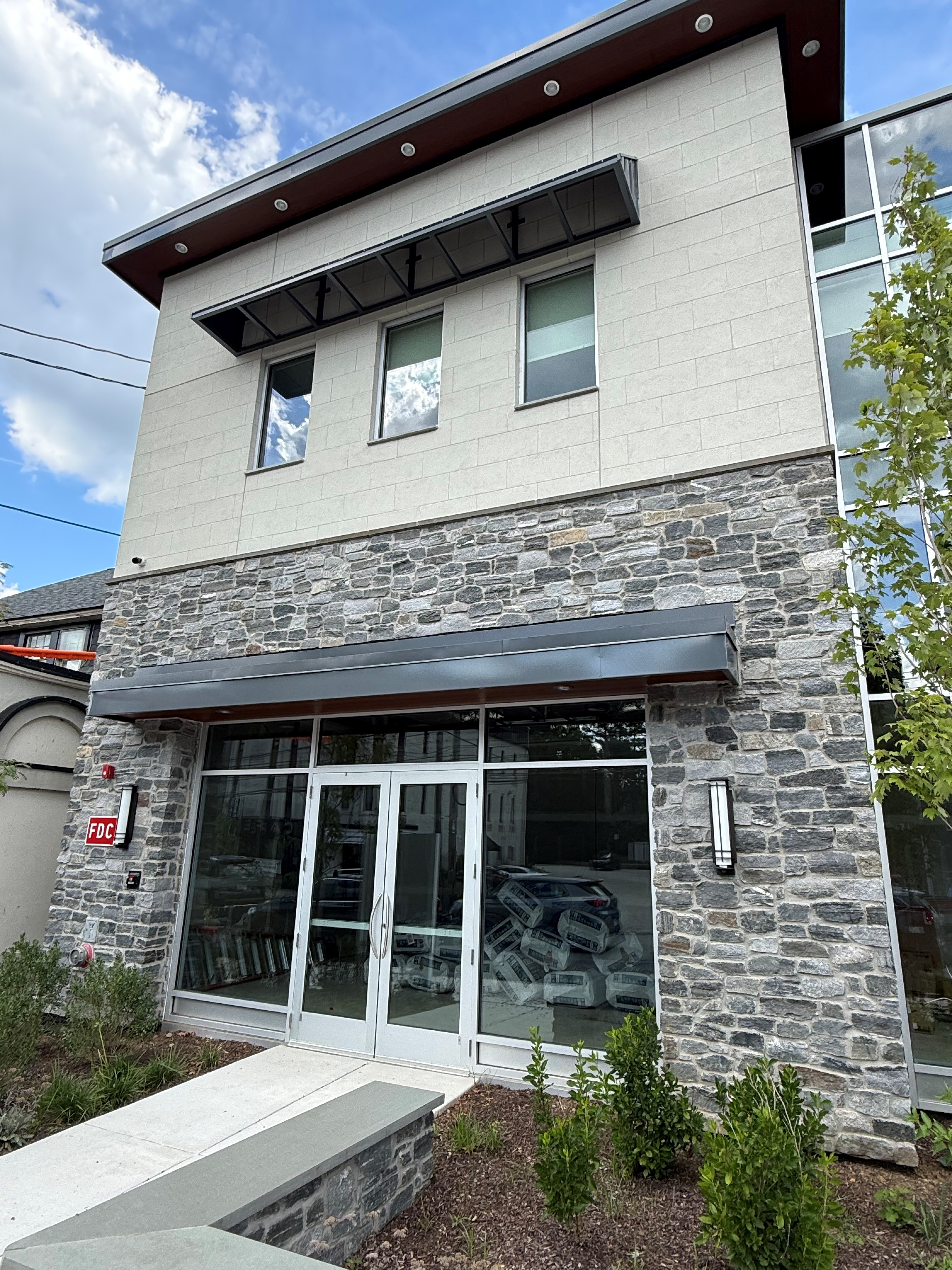 Shopping center masonry project